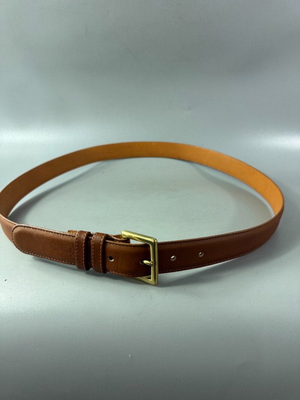 Vintage Coach #7600 British Tan Leather Belt, Size 40/100
